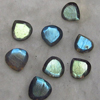 8 mm - AAAA - Really High Quality Labradorite - Faceted Heart Cut Stone Every Single Pcs Have Amazing Blue Fire Super Sparkle 10 pcs